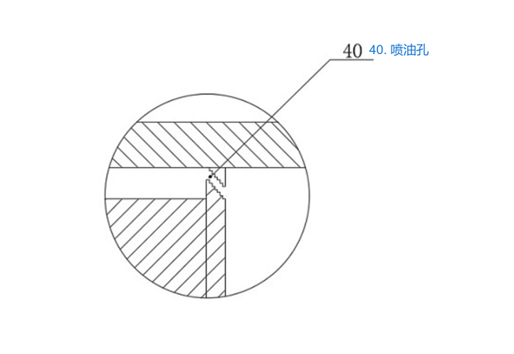 端部喷油口